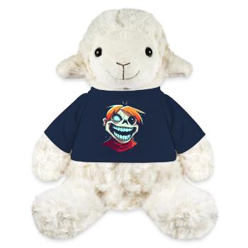 Dessin animé Style Drôle Crazy Zombie Ghoul - Mouton en peluche Annika MiniFeet® - bleu marine - Devant