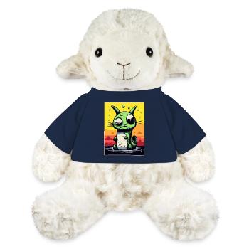 Chat de compagnie étourdi et confus - Mouton en peluche Annika MiniFeet® - bleu marine - Devant