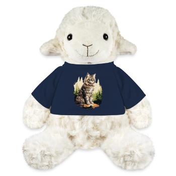 Chat des forêts norvégiennes - Mouton en peluche Annika MiniFeet® - bleu marine - Devant