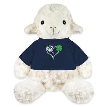 Carlin irlandais visage trèfle - Mouton en peluche Annika MiniFeet® - bleu marine - Devant