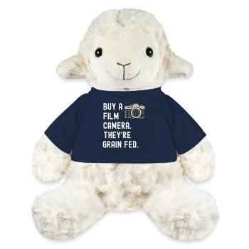 Filmkamera Korn gefüttert lustige Fotografie Geschenk - MiniFeet® Schaf Annika - French Navy - Vorne