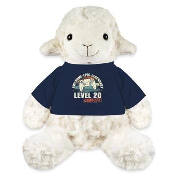 Level 20 Complete Geschenk zum 20. Geburtstag - MiniFeet® Schaf Annika - French Navy - Vorne