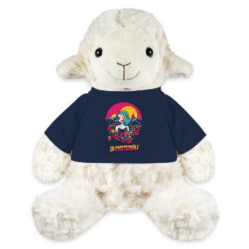 Tellement émouvant : cœurs et nature - Emo Girl - Mouton en peluche Annika MiniFeet® - bleu marine - Devant