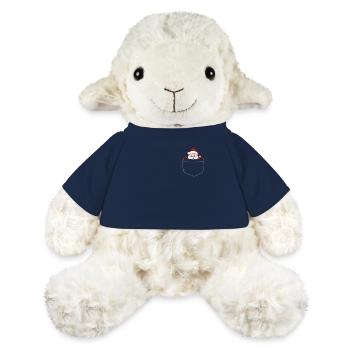 Rentier Pocket Funny Xmas Santa Claus - MiniFeet® Schaf Annika - French Navy - Vorne