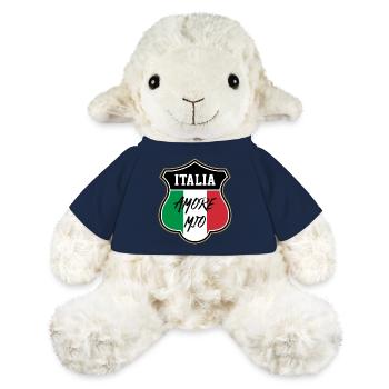 Italie - Mouton en peluche Annika MiniFeet® - bleu marine - Devant