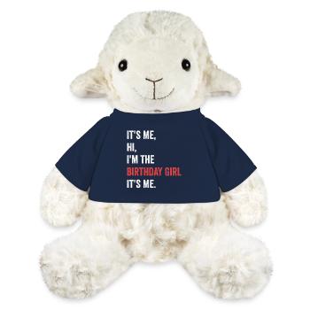 Salut, c’est moi, je suis la fille d’anniversaire, c’est moi - Mouton en peluche Annika MiniFeet® - bleu marine - Devant