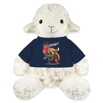 Je ne suis pas agressif croyez-moi, Humour, Spaß, Fun, - Mouton en peluche Annika MiniFeet® - bleu marine - Devant