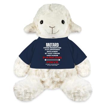 Männer, Frauen, Humorvoll, Humorvolles T-Shirt-Geschenk - MiniFeet® Schaf Annika - French Navy - Vorne