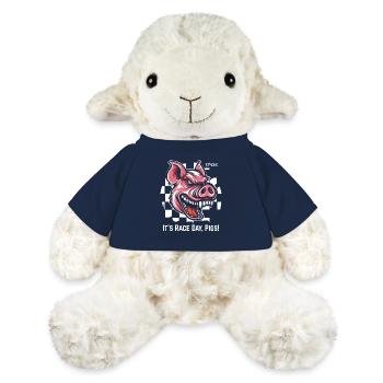 Immer bereit für Rennen, Zielflaggen Schwein - MiniFeet® Schaf Annika - French Navy - Vorne