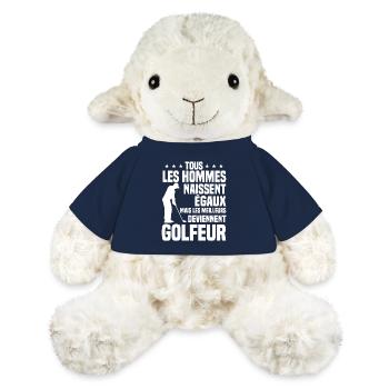 Hommes égaux meilleurs deviennent Golfeurs - Mouton en peluche Annika MiniFeet® - bleu marine - Devant