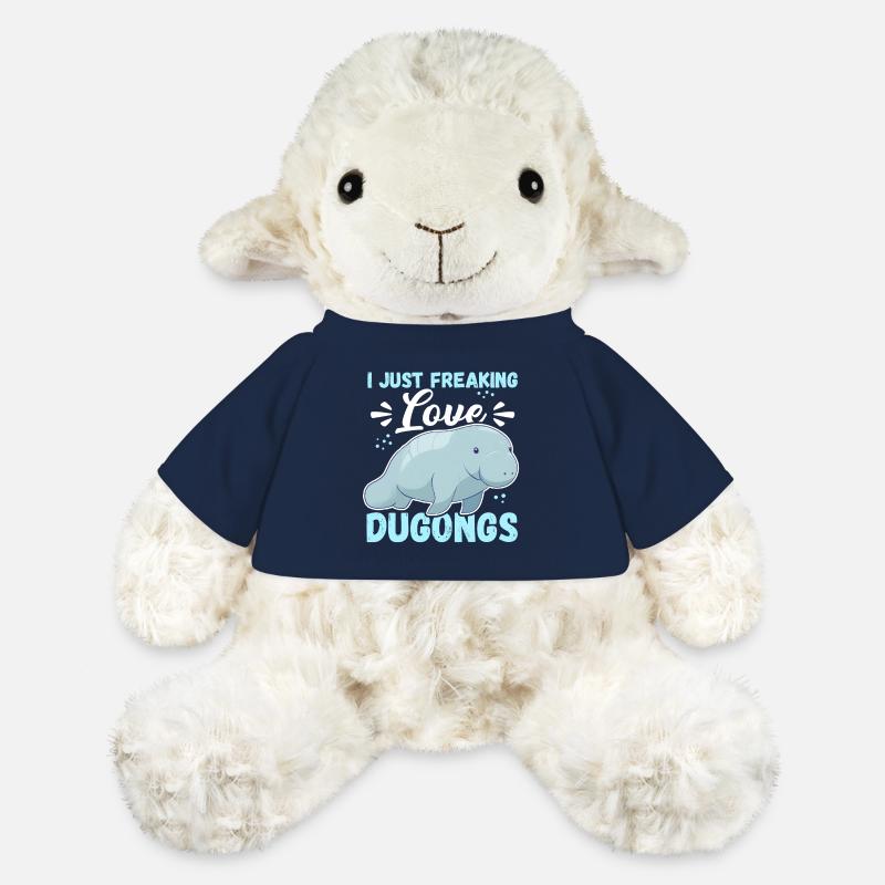 Dugong Pigs Fork-tailed Manatee Gift - MiniFeet® Sheep Annika - french navy