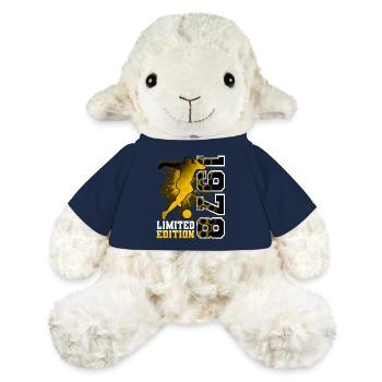 1978 Année de naissance Anniversaire Football - Mouton en peluche Annika MiniFeet® - bleu marine - Devant