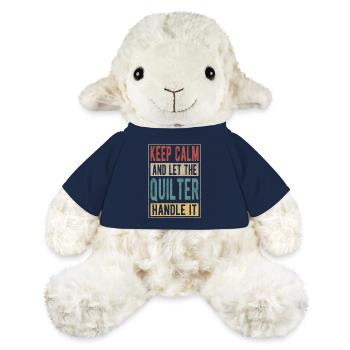 Quilter Retro Geschenk - MiniFeet® Schaf Annika - French Navy - Vorne