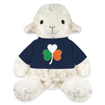 Trèfle du drapeau irlandais - Mouton en peluche Annika MiniFeet® - bleu marine - Devant