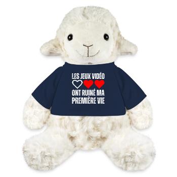 Les Jeux Vidéos Ont Ruiné Ma Vie Gamer Geek Gaming - Mouton en peluche Annika MiniFeet® - bleu marine - Devant