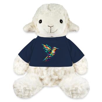 Colibri dans la représentation polygonale - Mouton en peluche Annika MiniFeet® - bleu marine - Devant