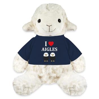 Citation humour Oiseau aigle - Mouton en peluche Annika MiniFeet® - bleu marine - Devant