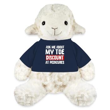 Self Toe Amputation Humor - MiniFeet® Sheep Annika - french navy - Front