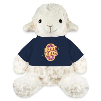 Vintage Groovy Narrowboat Canal Barge Boat Life - MiniFeet® Sheep Annika - french navy - Front