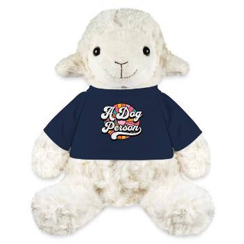 Rétro Groovy chien amant personne Vintage sixties - Mouton en peluche Annika MiniFeet® - bleu marine - Devant
