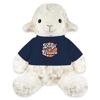 Rétro Groovy vinyle amant personne Vintage sixties - Mouton en peluche Annika MiniFeet® - bleu marine - Devant