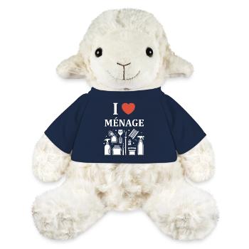 Humou ménage - Mouton en peluche Annika MiniFeet® - bleu marine - Devant