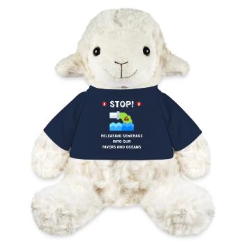 Drôle d’arrêt de l’environnement Pollution des égouts de - Mouton en peluche Annika MiniFeet® - bleu marine - Devant