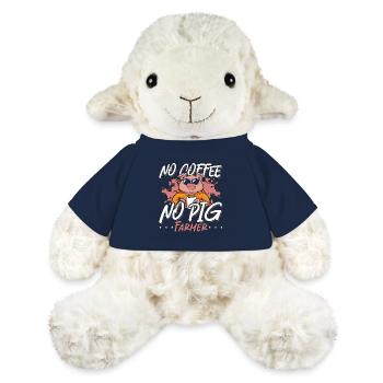 Éleveur de porcs Pas de café Pas d’animaux de la ferme Amateur de café - Mouton en peluche Annika MiniFeet® - bleu marine - Devant