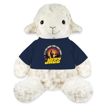 Musique Jazz S’il a plus Que Musicien Amateur De Jazz - Mouton en peluche Annika MiniFeet® - bleu marine - Devant
