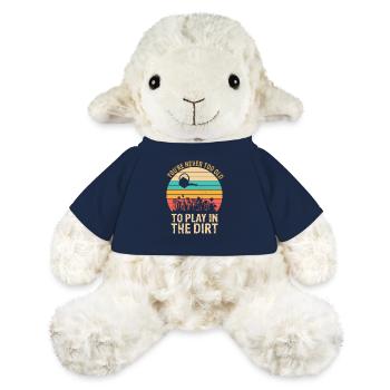 On n’est jamais trop vieux pour jouer dans le jardinage de terre - Mouton en peluche Annika MiniFeet® - bleu marine - Devant