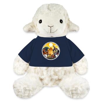 Dieux de la mythologie égyptienne Anubis - Mouton en peluche Annika MiniFeet® - bleu marine - Devant
