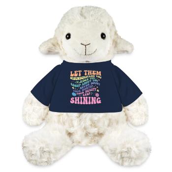 Laissez-les parler et briller - Mouton en peluche Annika MiniFeet® - bleu marine - Devant