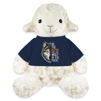 Wolf Wölfe Lustiger Sprüche Wolfsrudel Tiere - MiniFeet® Schaf Annika - French Navy - Vorne