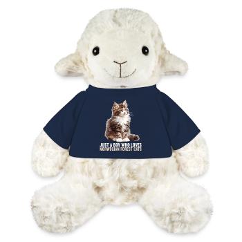 Norwegian Forest Cat Norwegische Waldkatze - MiniFeet® Schaf Annika - French Navy - Vorne