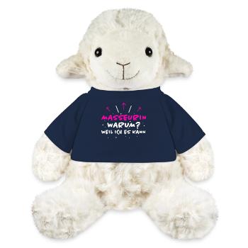 Masseurin Spruch Beruf Lustiges Masseurin Geschenk - MiniFeet® Schaf Annika - French Navy - Vorne