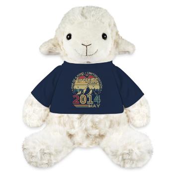 Vintage Mai 2014 Rétro Cadeau Anniversaire - Mouton en peluche Annika MiniFeet® - bleu marine - Devant