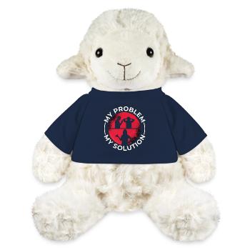 Amoureux des perruches Mon problème Ma solution Pictogramme Maman - Mouton en peluche Annika MiniFeet® - bleu marine - Devant