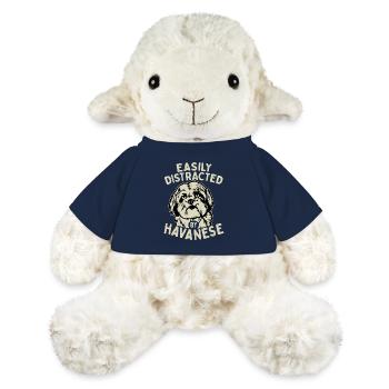 Facilement distrait par le propriétaire d’un chien bichon havanais Havaneser - Mouton en peluche Annika MiniFeet® - bleu marine - Devant