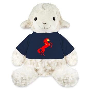 Unicorn China Flag T-Shirt Magical Unicorn Chinese - MiniFeet® Sheep Annika - french navy - Front