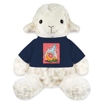 De la limonade à l’orange en bouteille, tellement fraîche ! - Mouton en peluche Annika MiniFeet® - bleu marine - Devant