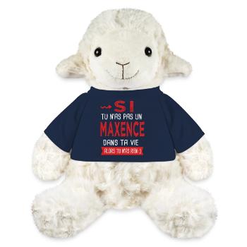 Maxence Si tu n as pas un maxence Cadeau Humour - Mouton en peluche Annika MiniFeet® - bleu marine - Devant