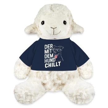 Hund Hunde Haustier Lustige Sprüche - MiniFeet® Schaf Annika - French Navy - Vorne