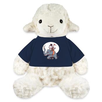 Katze reitet Elefant - MiniFeet® Schaf Annika - French Navy - Vorne