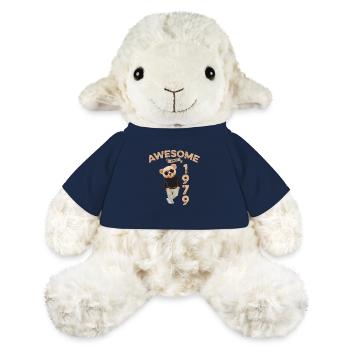1979 Geburtstag Cool Teddy Bär Awesome since - MiniFeet® Schaf Annika - French Navy - Vorne