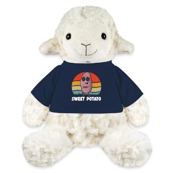 Légumes-racines de patates douces - Mouton en peluche Annika MiniFeet® - bleu marine - Devant