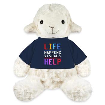 Psychologue scolaire, psychologue, psychothérapeute - Mouton en peluche Annika MiniFeet® - bleu marine - Devant