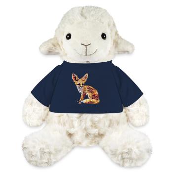 Fennek Wüste Fuchs Geometrischer Fuchs Kunstwerk - MiniFeet® Schaf Annika - French Navy - Vorne