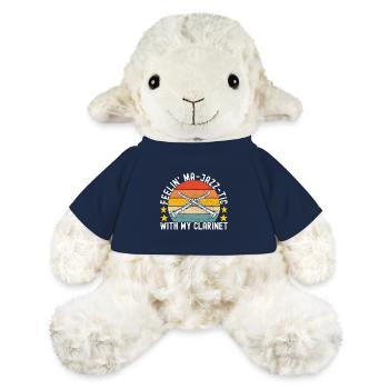 Clarinet Wind Instrument Clarinet player - MiniFeet® Sheep Annika - french navy - Front