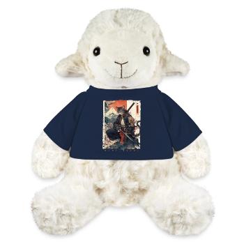 Samurai Cat Kawaii Japanese Ninja Cat - MiniFeet® Sheep Annika - french navy - Front