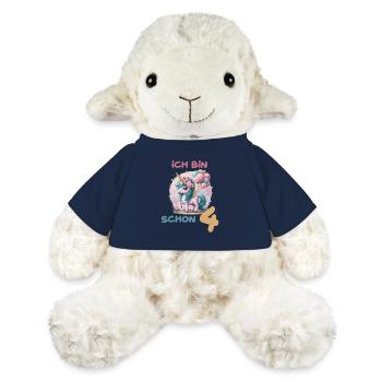 Magisches Einhorn Ballon 4 Geburtstag Vierter - MiniFeet® Schaf Annika - French Navy - Vorne